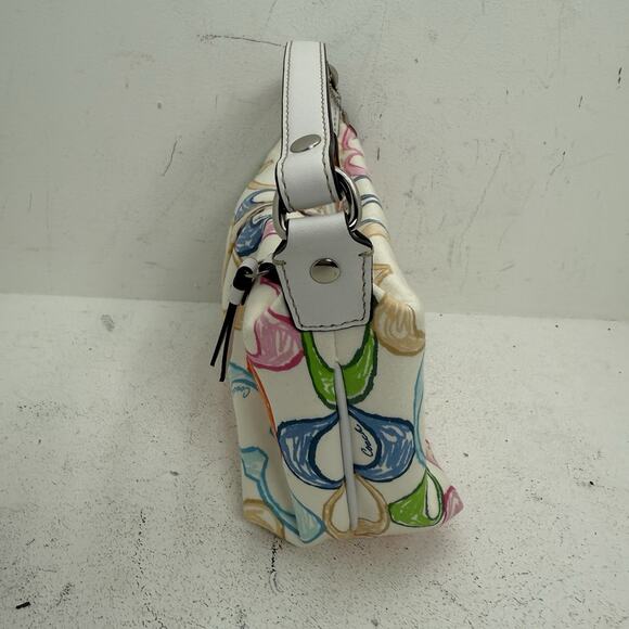 Coach Hamptons Weekend Scribble Top Handle Pouch Mini Bag Y2K Colorful Purse - Picture 5 of 12